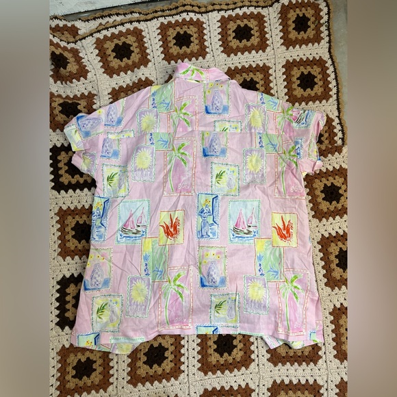 NWT Show me Your Mumu Parker Button Down Coastal Grandma Shirt Large - Picture 4 of 6